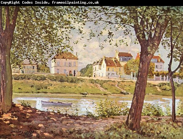 Alfred Sisley Dorf am Ufer der Seine